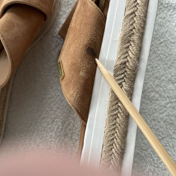 NWOT Calvin Klein Jupare Women Slip-on Sandals Size 9 , Tan Suede READ - Picture 9 of 11